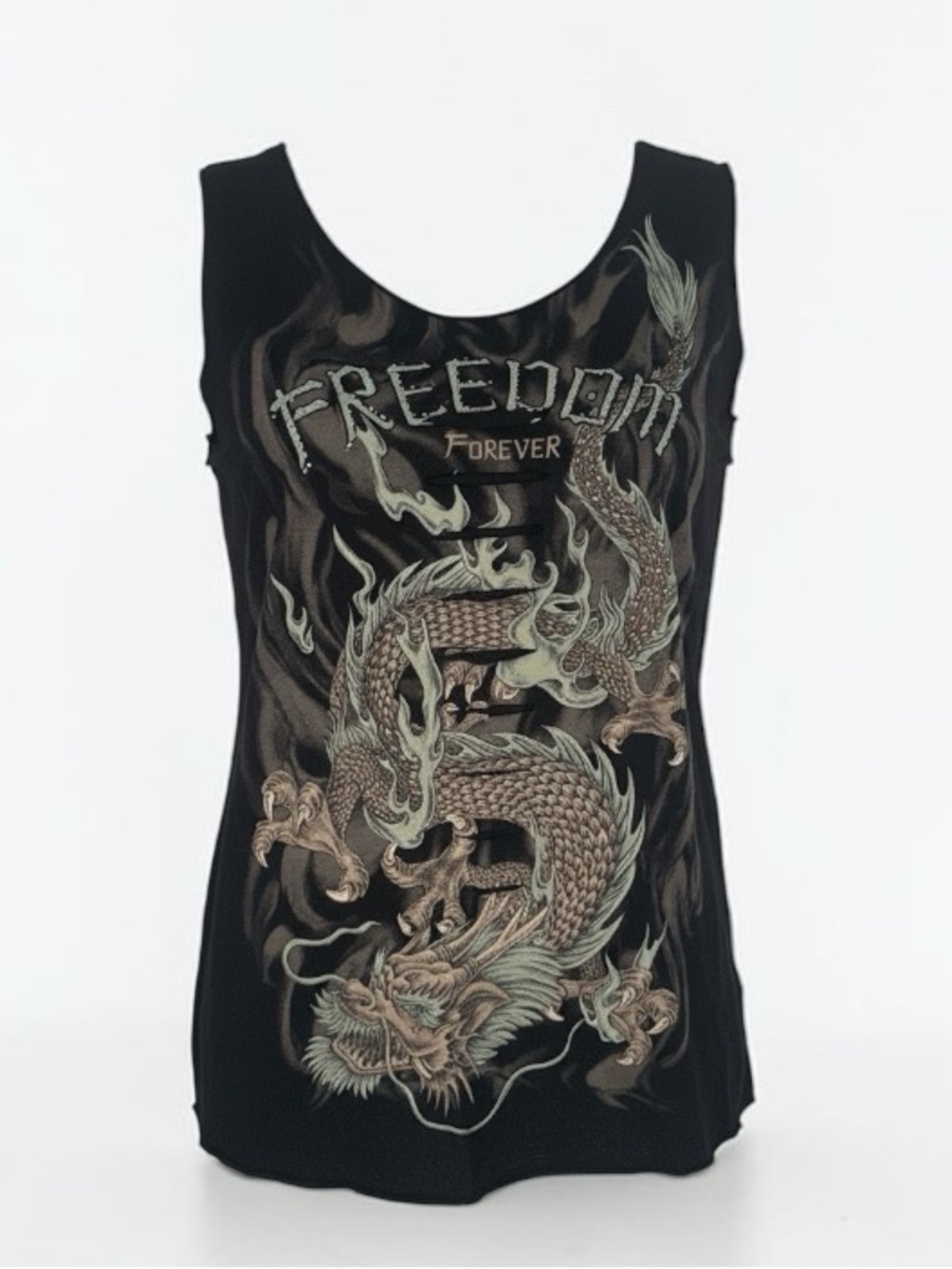 Liberty Wear Freedom Dragon Graphic Tank - Women's Sleeveless Top